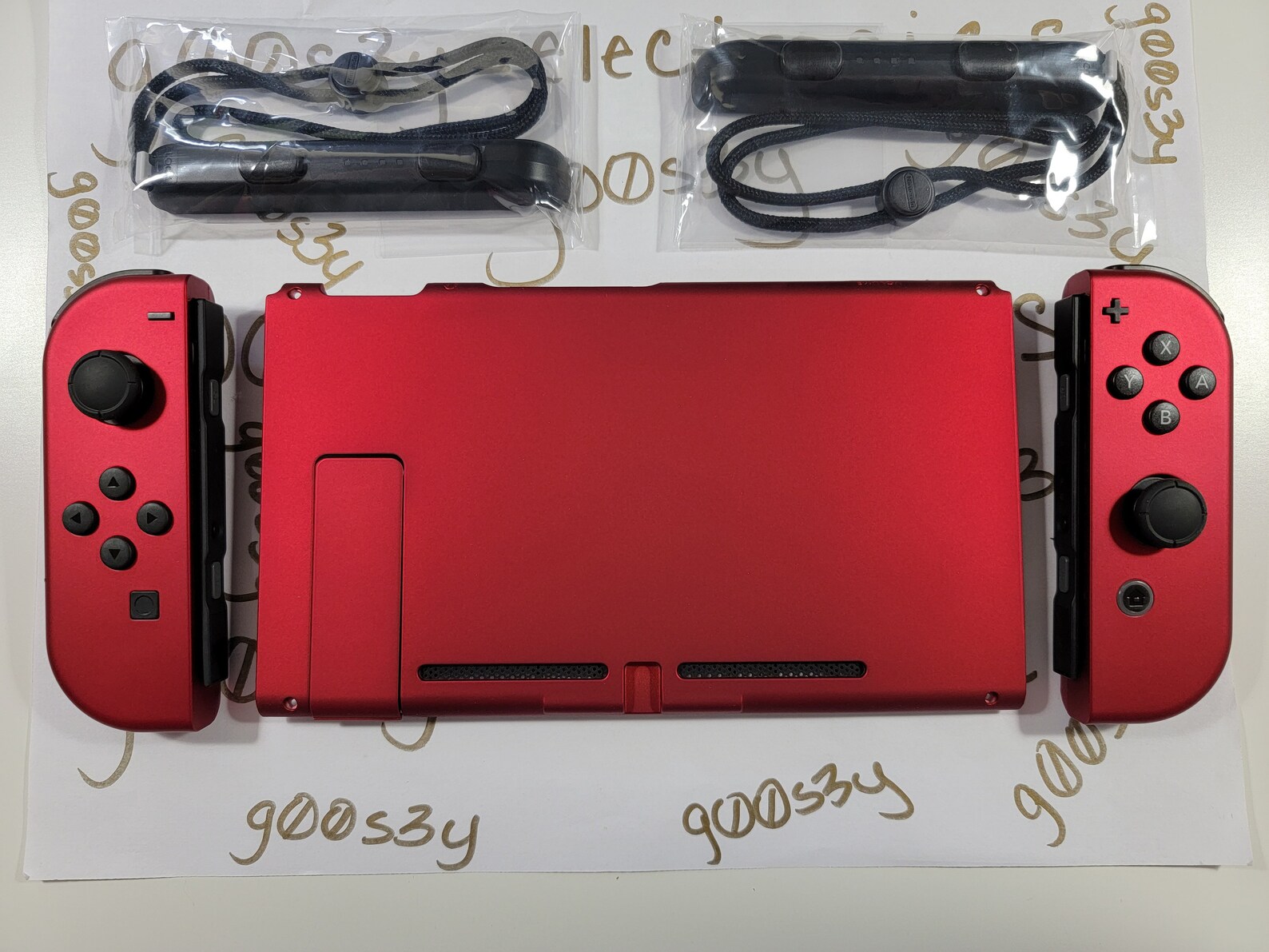 New Nintendo Switch Custom Metallic Red Joycons and Backplate Etsy