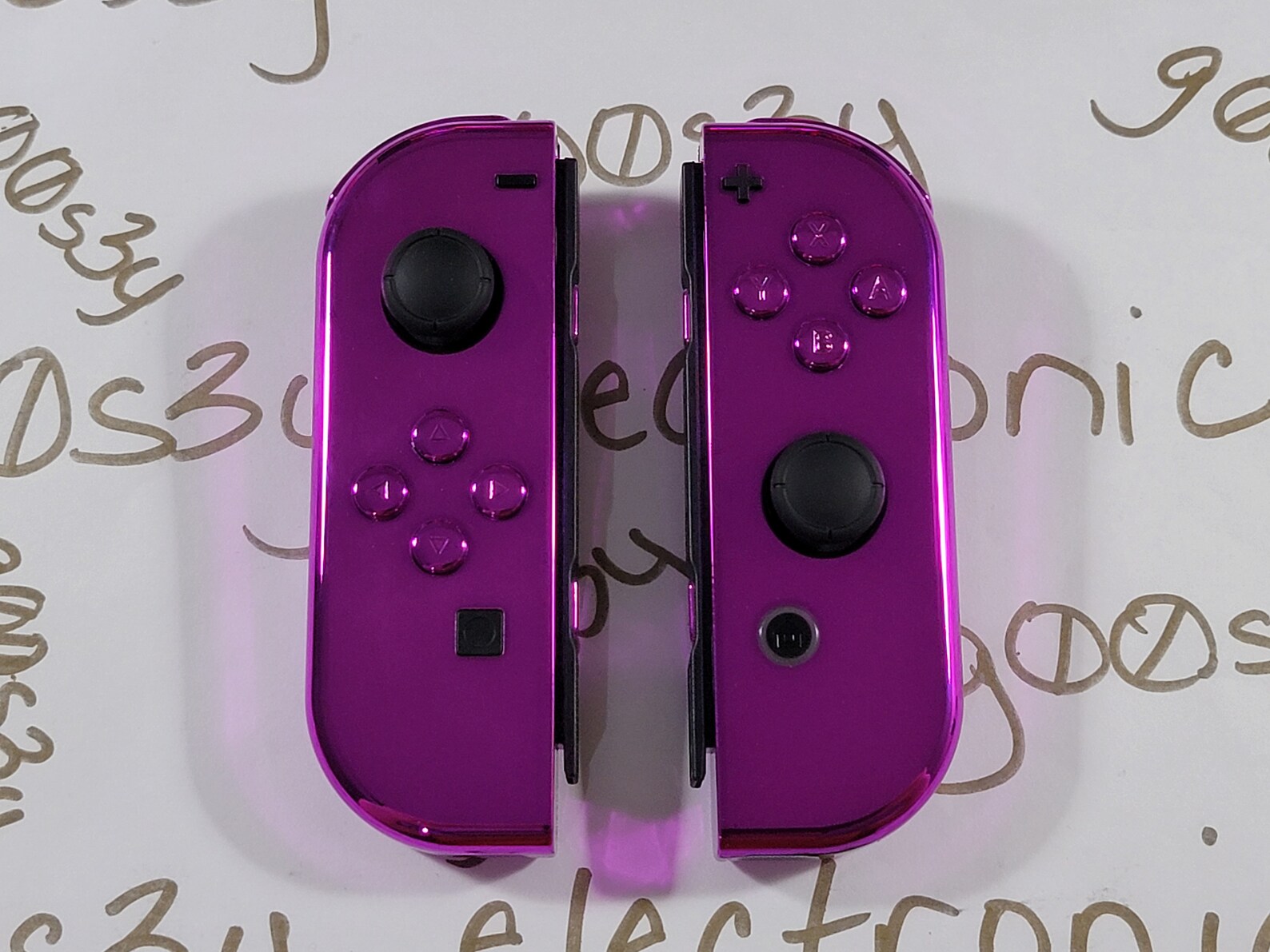 New Nintendo Switch Custom Chrome Purple Styled Joycons and Etsy