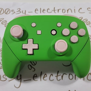 New Nintendo Switch Custom Green Pro Controller CHOOSE BUTTON COLOR - Etsy