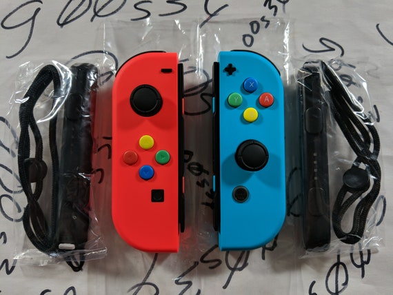 New Nintendo Switch Genuine Neon Red L Blue R Joycons Etsy
