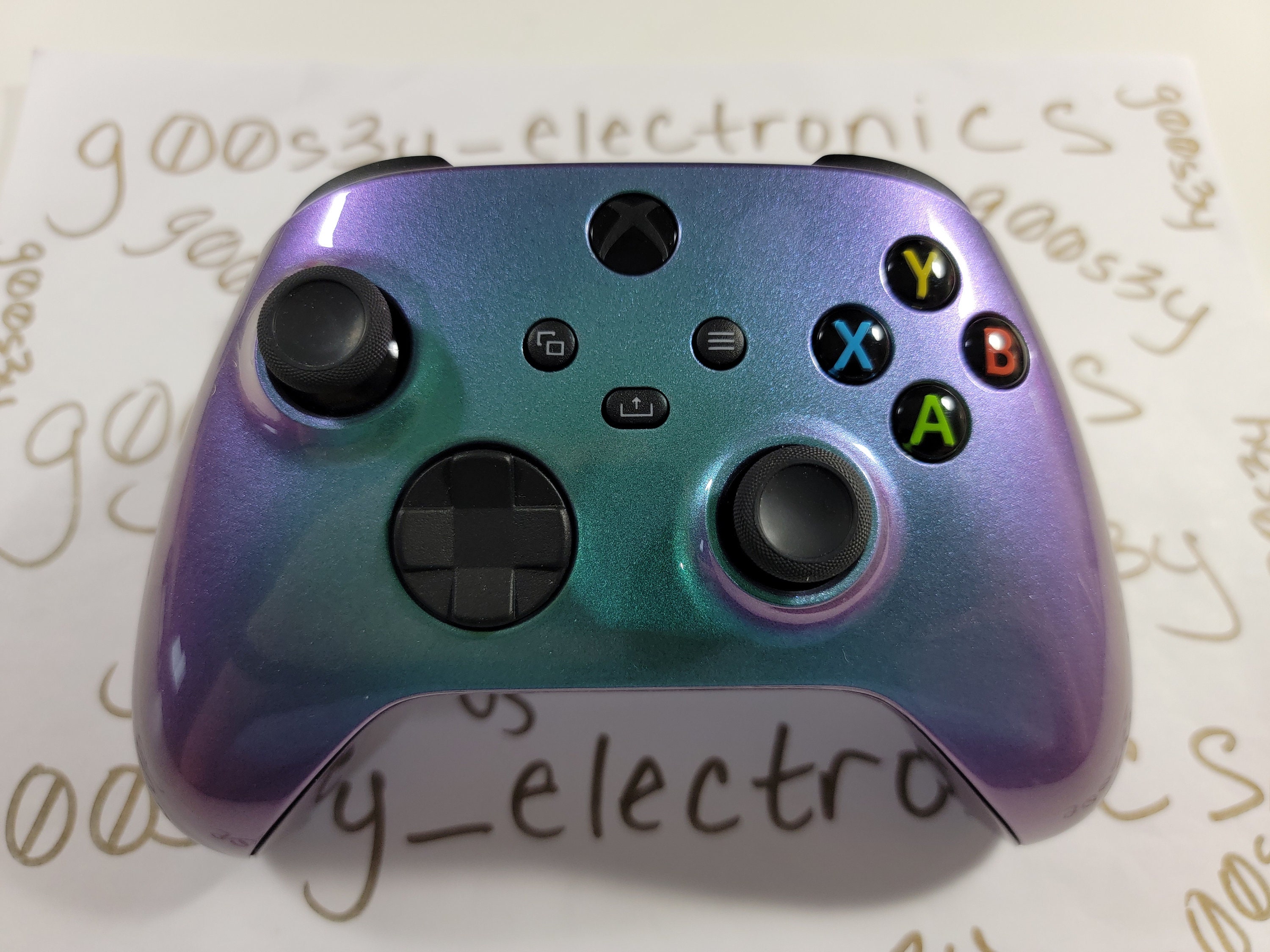 Purple and green xbox one controller best sale