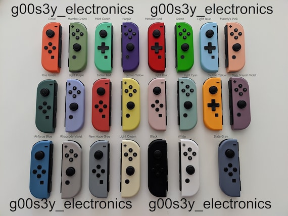 New MIX & MATCH Nintendo Switch Custom *Solid* Joy Cons You Choose Colors