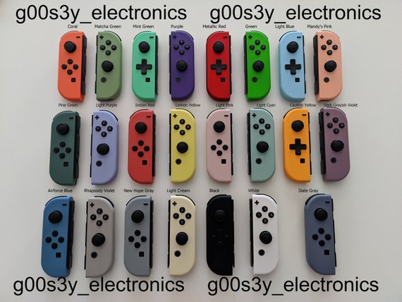 Custom Pastel Purple and Blue Nintendo Switch Joy-con Joycon Controllers 