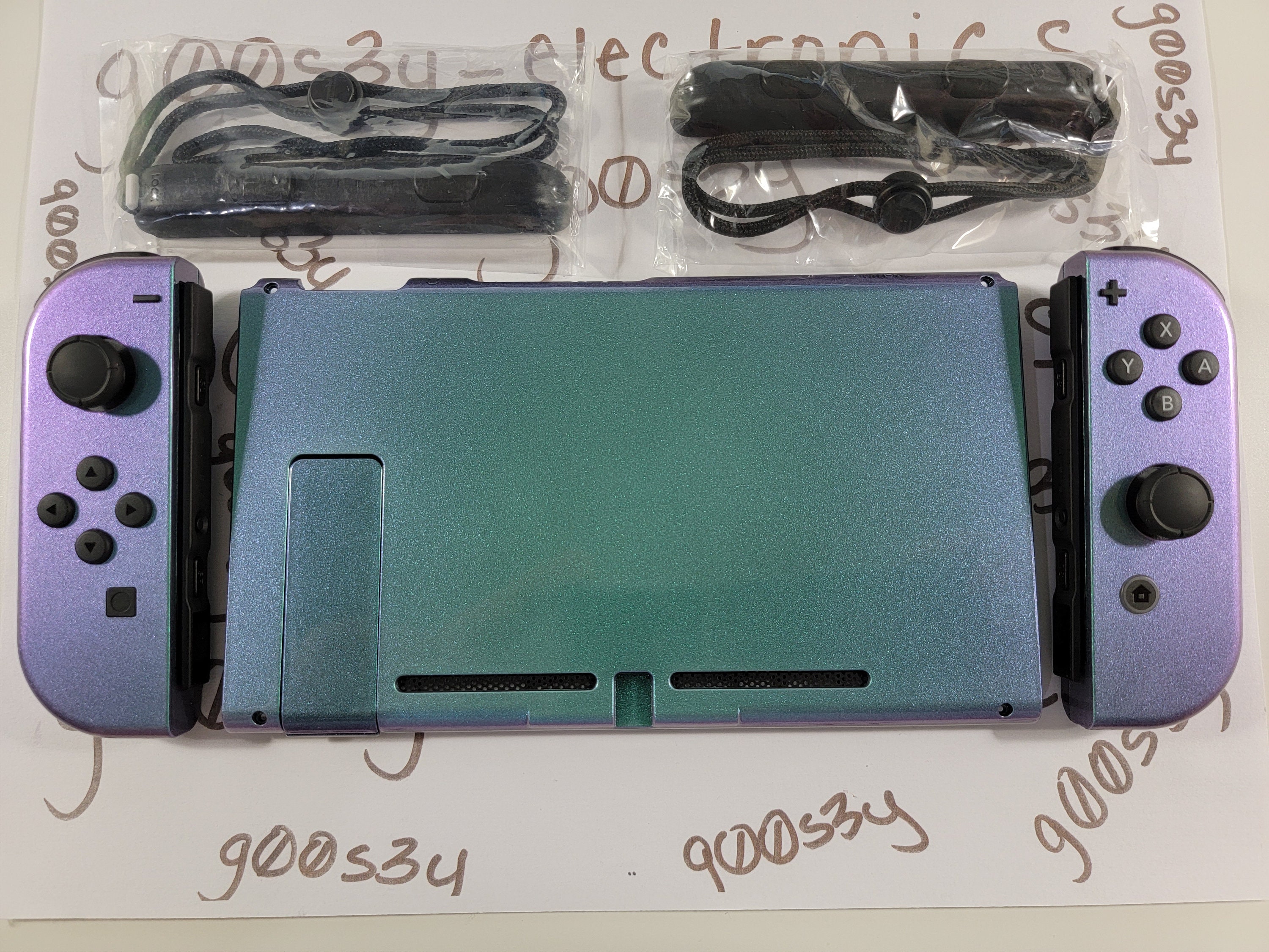 Kit de reemplazo personalizado de botones de carcasa púrpura púrpura para Nintendo Switch Joy con
