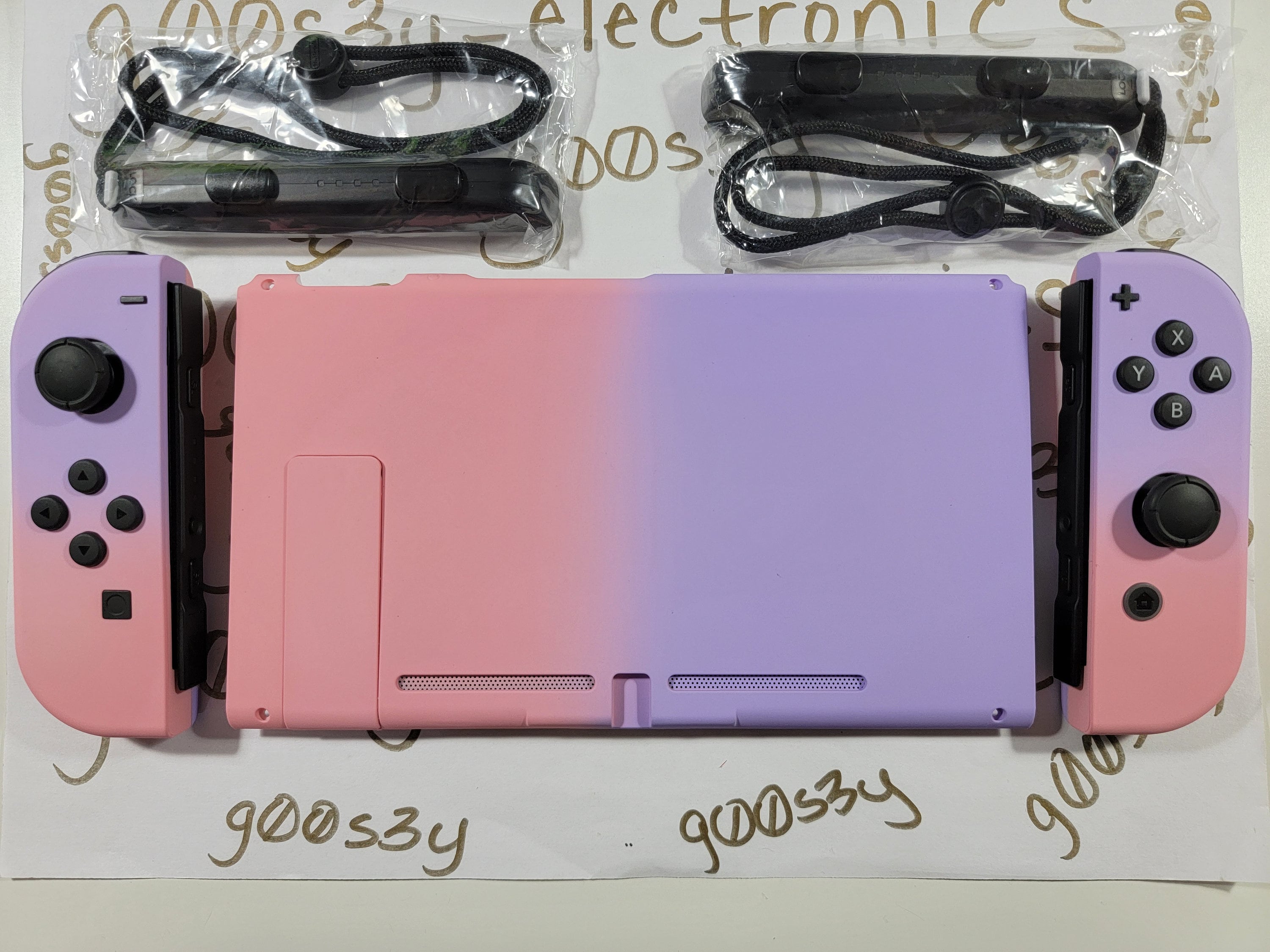 New Nintendo Switch Custom Pink-purple Gradient Joycons and - Etsy