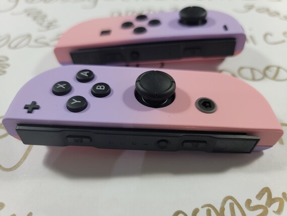 Custom Pastel Purple and Blue Nintendo Switch Joy-con Joycon Controllers 