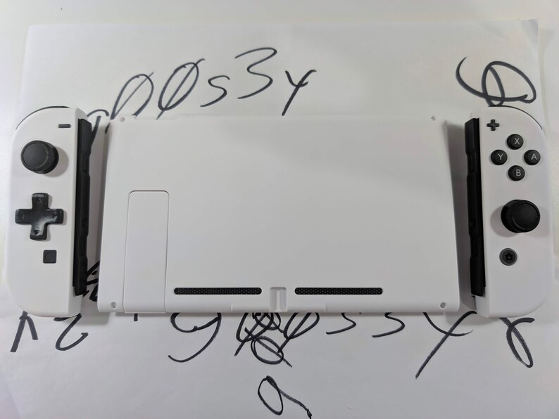New Nintendo Switch Custom White DPAD Joycons and Backplate Etsy