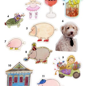 Die-Cut Sticker Variety Pack | Mix and Match, Choose Design and Quantity, Cute Vinyl Sticker Bundle Fun Gift