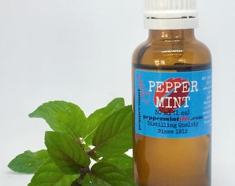 30mL 100% Pure Peppermint Essential Oil, Undiluted, Raw, Farm grown, Handmade