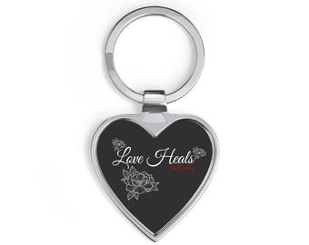 Motiverende hartsleutelhanger