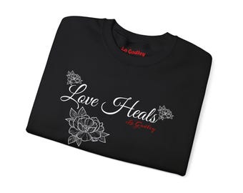 Motiverend sweatshirt met ronde hals, inspirerende trui, trui met positief citaat, comfortabele trui, genderneutraal sweatshirt