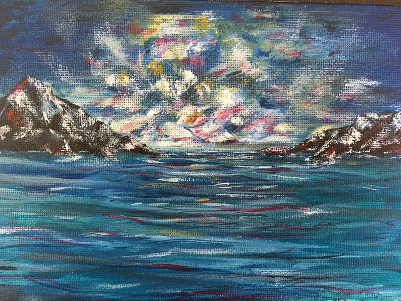 Sailing Inbetween Acrylic on Canvas Board Etsy UK