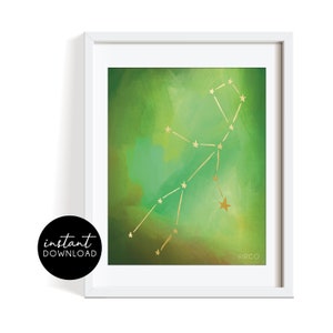 Printable Art, VIRGO, Zodiak Art, Astrology Print, Cosmic Art, Spiritual Gift, Digital Download, Wall Hanging, Home Decor, Various sizes