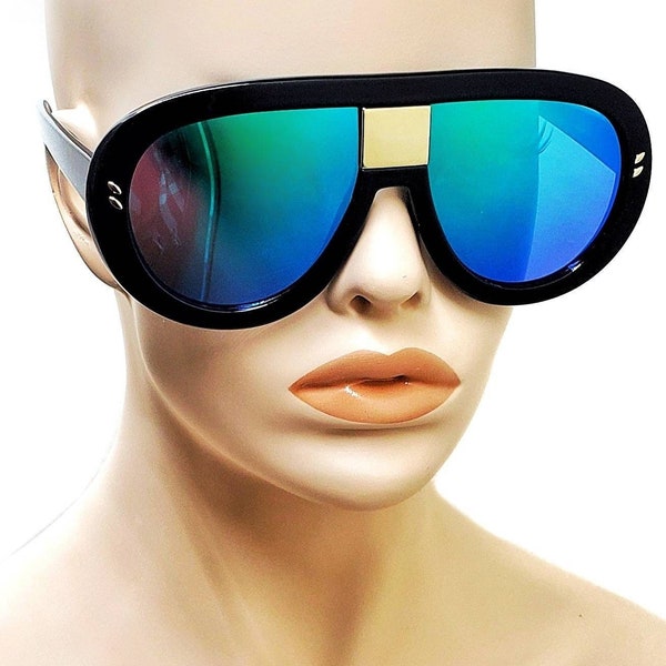 Voyager Acetate Oversized Aviator Sunglasses