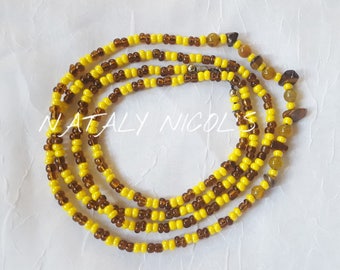Tiger's Eye/ Dragon Vein Agate Waistbeads