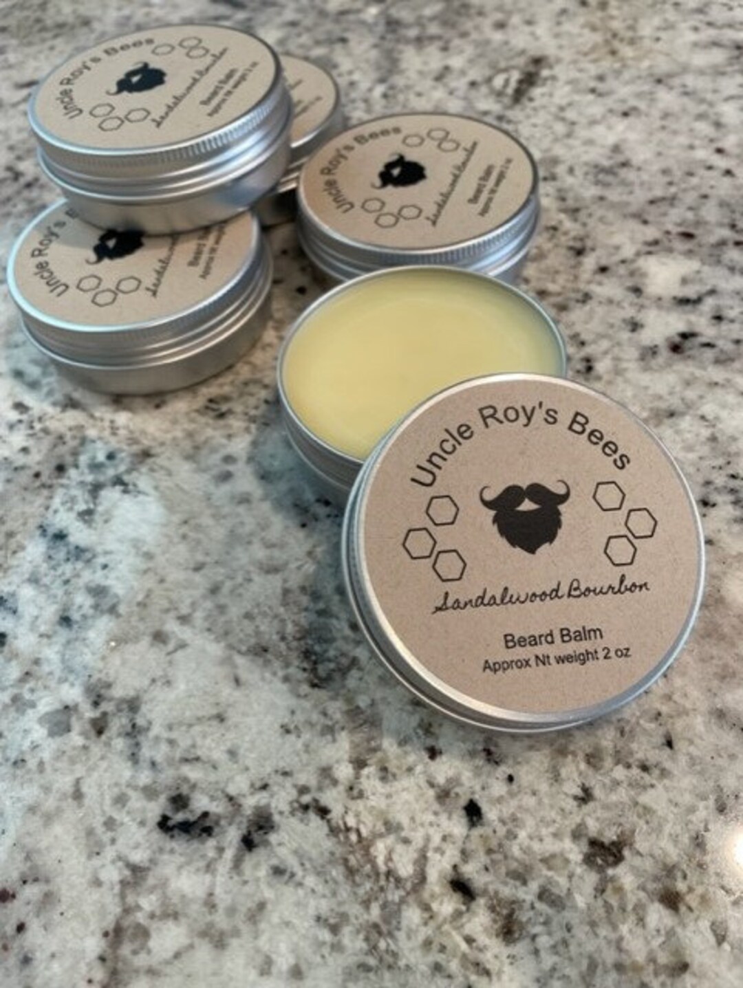 Beard Balm, Mustache Balm, Beeswax Balm, Various Scents, Handmade, Small Batch, Uncle Roy