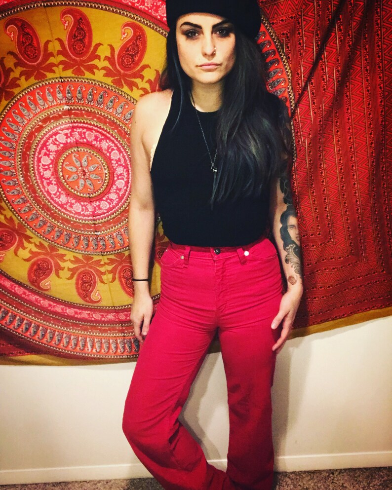 levi's red corduroy pants