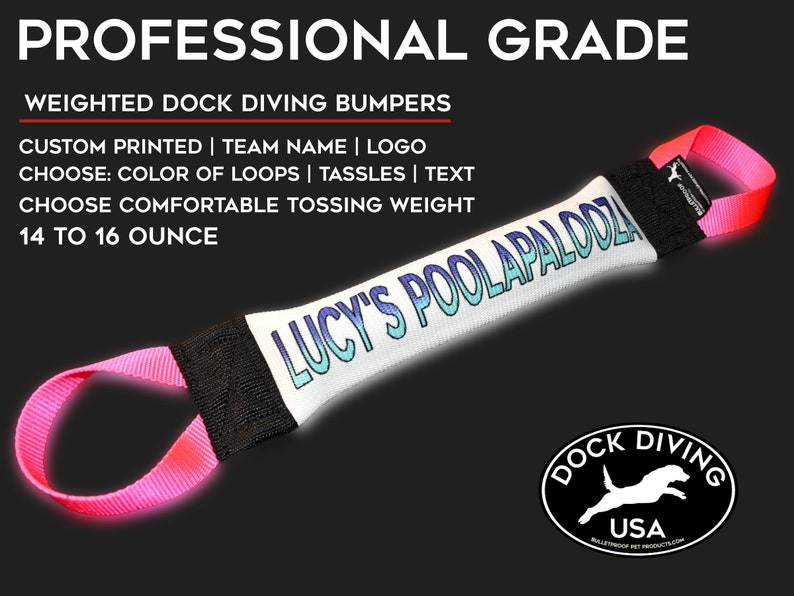 Dock Diving Bumper Tug Competition Series Weighted Etsy