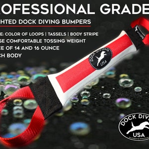 Dock Diving Bumper Tug - Competition Series Weighted - CUSTOMIZABLE