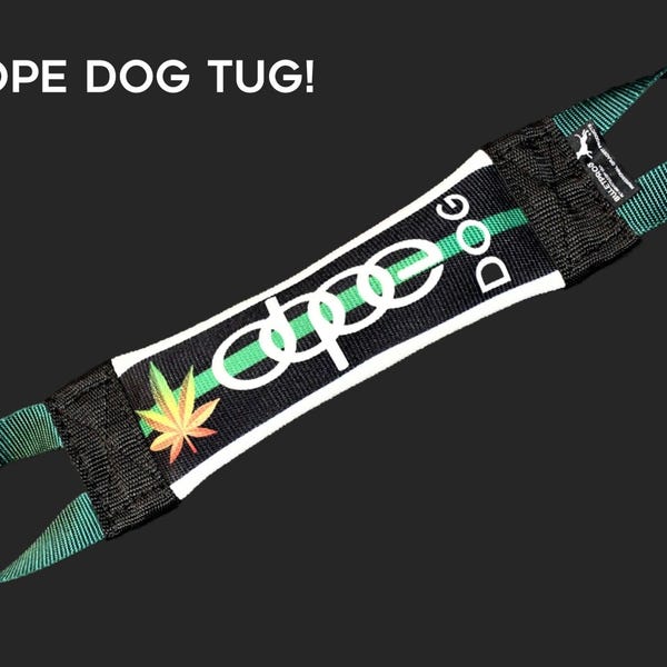 Green Dope Dog Fire Hose Training Tug