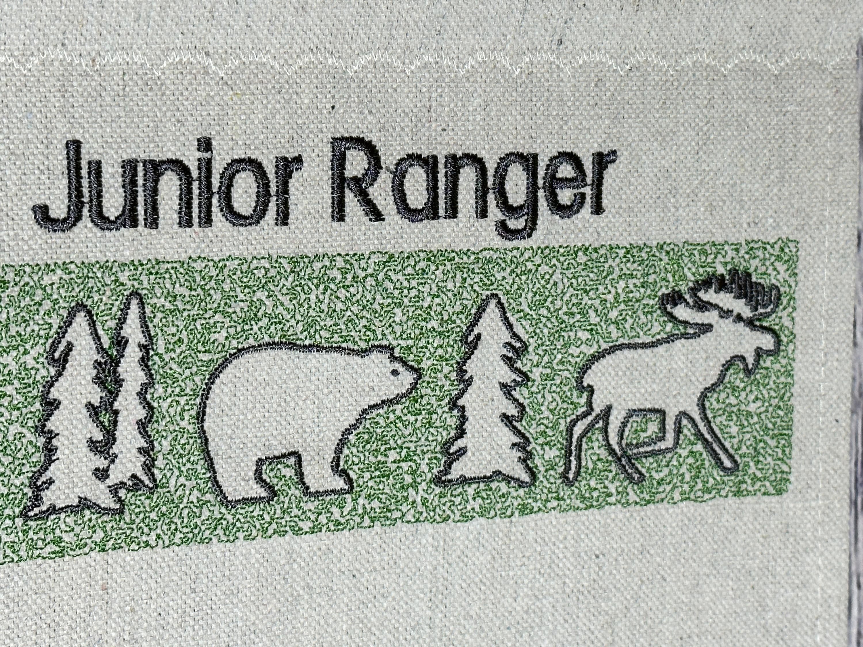 Junior Ranger Badge Canvas Banner - WNPA
