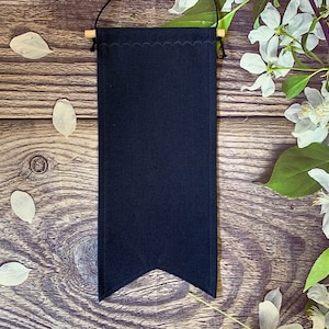 Swallow Tail Navy Canvas Pin Banner, Lapel Pin Display