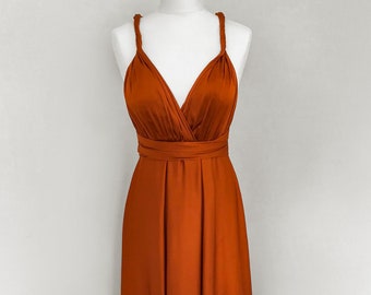 burnt orange summer dress