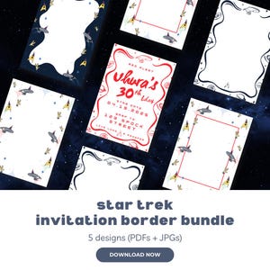 Star Trek Inspired Border Designs – Printable Bundle (5 Pack)