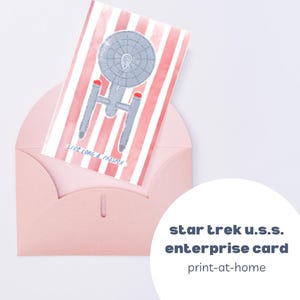 Star Trek États-Unis Carte imprimable d'entreprise | 6 modèles | 4" x 6" | Téléchargement instantané
