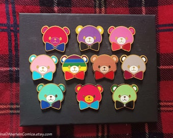 LGBTQIA+ Bears enamel pins