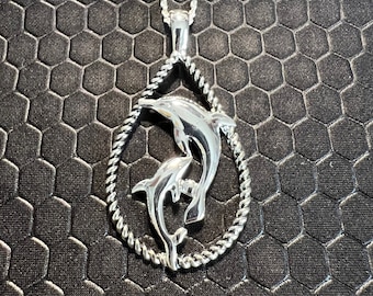 Dolphin Necklace Made of Sterling Silver