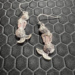 Mermaid Earrings Made of Sterling Silver