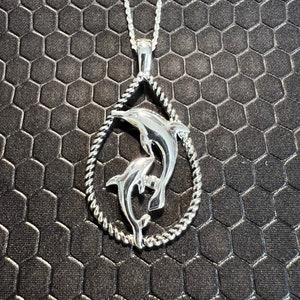 Dolphin Necklace Made of Sterling Silver