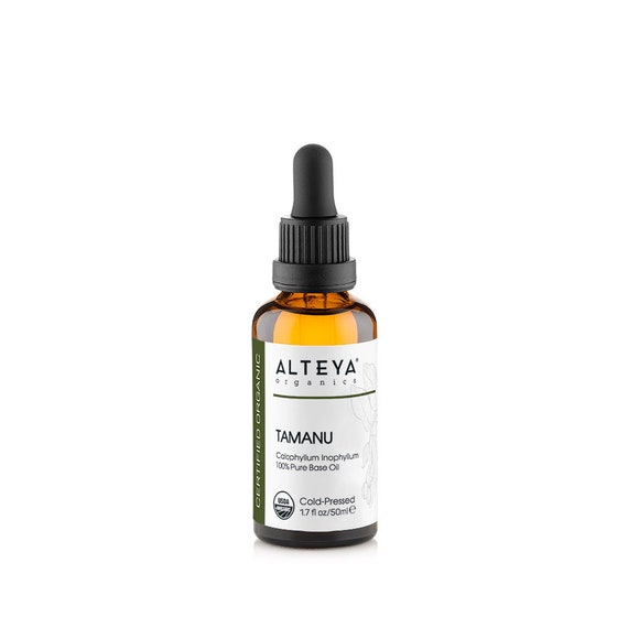 Tamanu Seed Oil - Certified Organic Carrier Oil - Cold Pressed 100% Pure Calophyllum Inophyllum (Tamanu) Seed Base Oil
