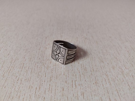Antique Silver Berber Ring from Morocco, Size US … - image 1