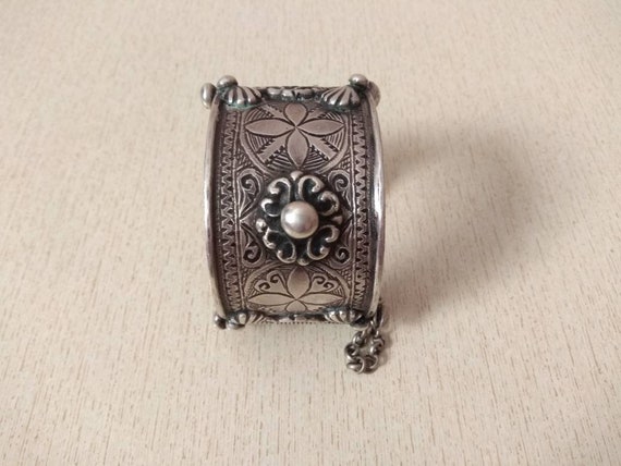 Antique Silver Berber Bracelet from Morocco, Berb… - image 2