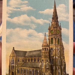 Schöne antik kolorierte Postkarte der St. Peter es Cathedral in Erie, Pennsylvania
