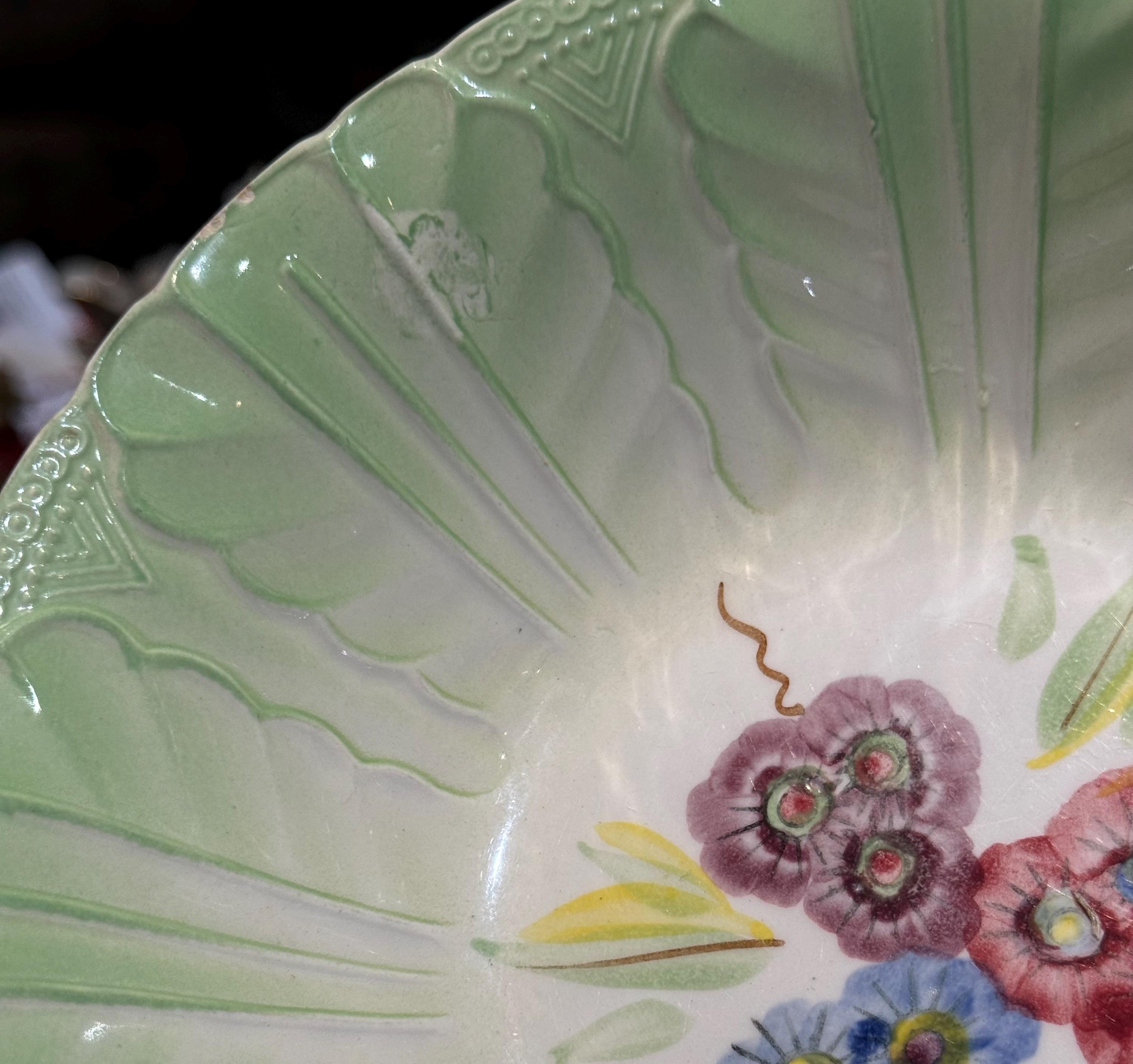 Lovely Handpainted Vintage Yamasho Iron Stone China Japan Posies