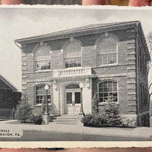 Schöne antike RPPC Echt Foto Postkarte Rathaus in Schuylkill Haven, Pennsylvania