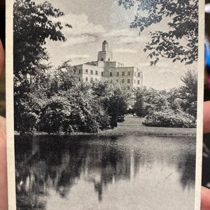Coole antike RPPC Postkarte vom General Hospital aus Irving Park in Battle Creek, Michigan
