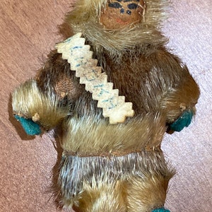 Darling 4-1/2” Antique Alaskan Inuit Eskimo Seal Pelt Doll