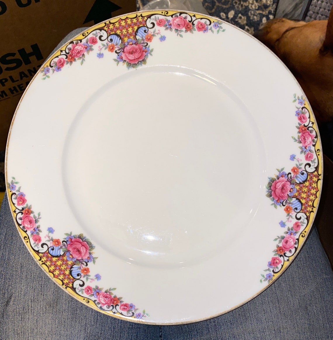 Beautiful 93/4 Porcelain TK Thun Czechoslovakia Plate Etsy