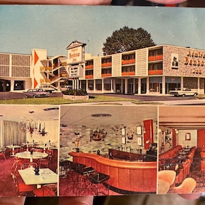 Antike Vintage RPPC Postkarte von Admiral Ben Bow Inn in Memphis, Tennessee