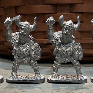 4 Vintage Role Playing Pewter Figures Superior Models Wizards and Lizards: Thrym, God of the Frost Giants