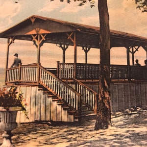 Cartão Postal Lindo Antique Pen-Mar Maryland Lookout