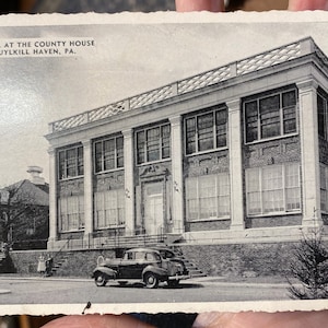 Wunderschöne antike RPPC Postkarte vom Krankenhaus im County House in Schuylkill Haven, Pennsylvania