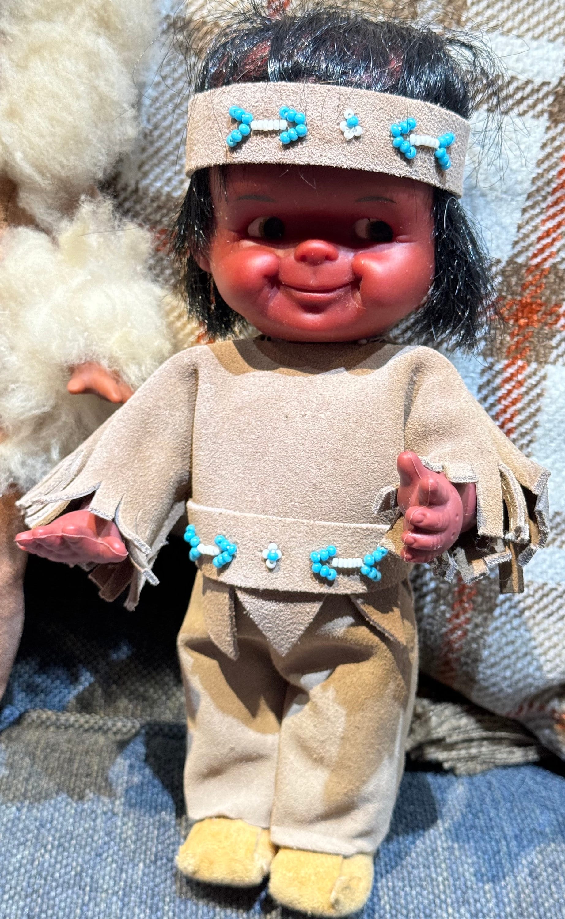 かわいいヴィンテージエスキモーイヌイットアラスカリーガル人形2体