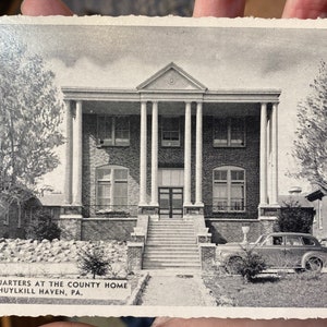 Wunderschöne antike RPPC Postkarte Doktorviertel im County Home in Schuylkill Haven, Pennsylvania