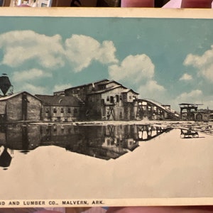 Badass Antike Postkarte von Ark-Land und Bernstein Co. in Malvern, Arkansas