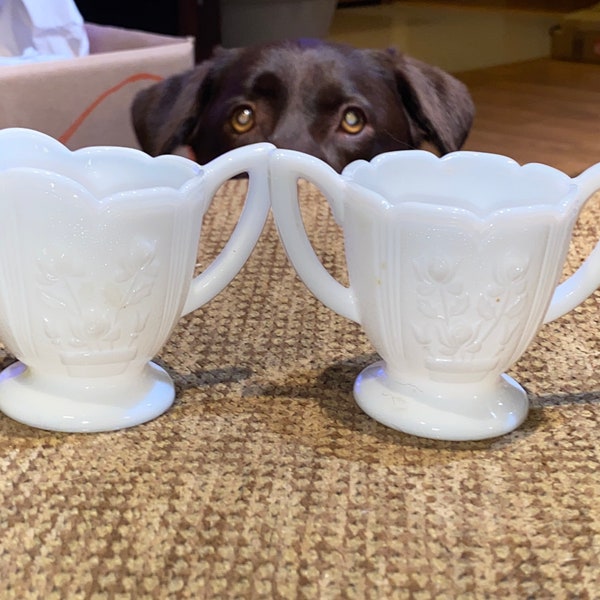 Glass Sugar Creamer Etsy